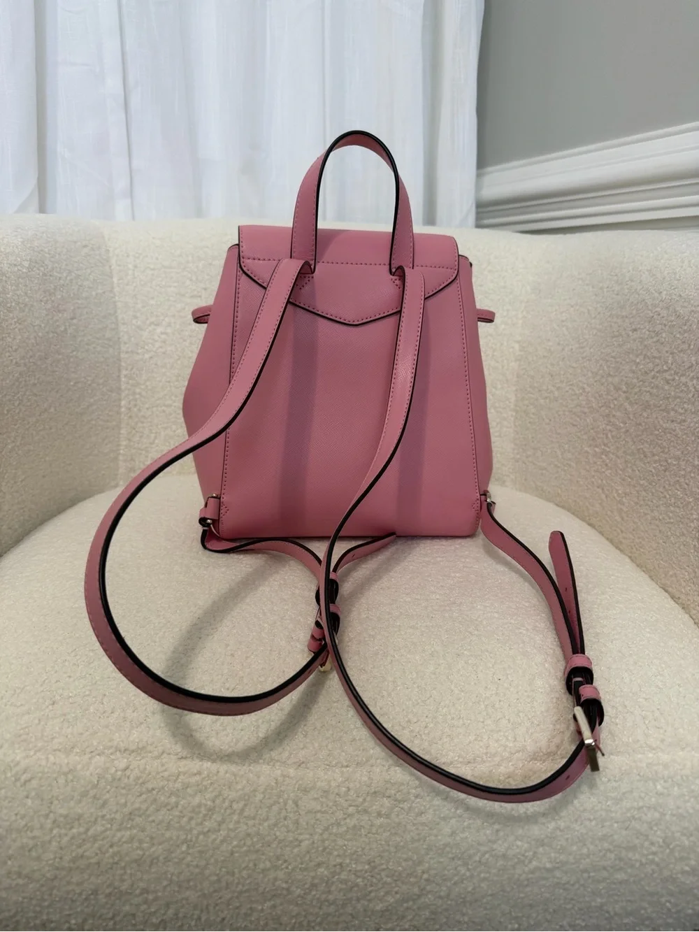 kate spade Pink Saffiano Leather Mini Backpack